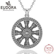 Eudora, настоящее 925 пробы, Серебряный Руль, подвеска, ожерелья для женщин, девушек, Ретро стиль, мода, Стерлинговое серебро, ювелирные изделия MYXD435