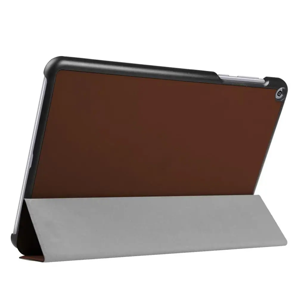 Чехол для Asus ZenPad Z500KL тонкий магнитный складной Смарт-Чехол из искусственной кожи чехол для Asus ZenPad 3S 10 LTE Z500KL 9,7 дюймов+ пленка+ ручка - Цвет: Коричневый