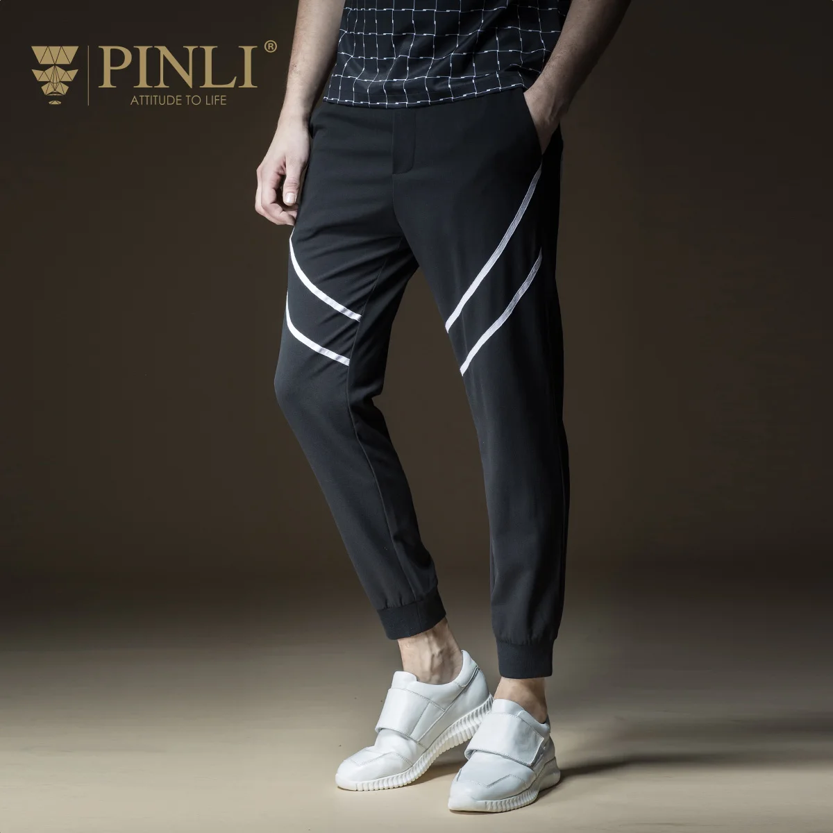 

2019 Sweatpants Pants Men Special Offer Midweight Mid Skinny Pinli Pinly New Spring Men's Slim Ankle Banded B181317068