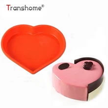 Transhome силиконовые формы 3D Сердце Форма День Святого Валентина любителей день рождения формы для торта губка торты шифон мусс Кондитерские инструменты