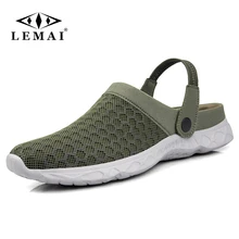 LEMAI унисекс повседневные сандалии модные Обувь с дышащей сеткой обувь летние мужские сандалии дешевые Для мужчин тапочки сандалии обувь для ходьбы