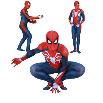 

Adult Kids Boys Insomniac Games Spiderman Cosplay Costume Zentai Spider Man Superhero Bodysuit Suit Jumpsuits