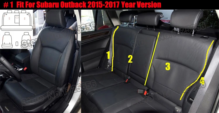 Автомобильные чехлы AutoDecorun из искусственной кожи для Subaru outback, чехлы для сидений автомобиля, Набор подушек, аксессуары на заказ