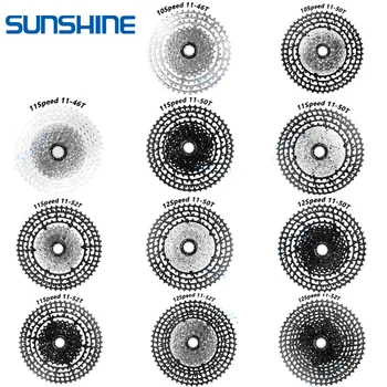 

SUNSHINE 10/11/12 Speed Ultralight MTB bicycle Free wheel 50T/52T/46T Bike cassette Wide Ratio mountain bike parts for shimano