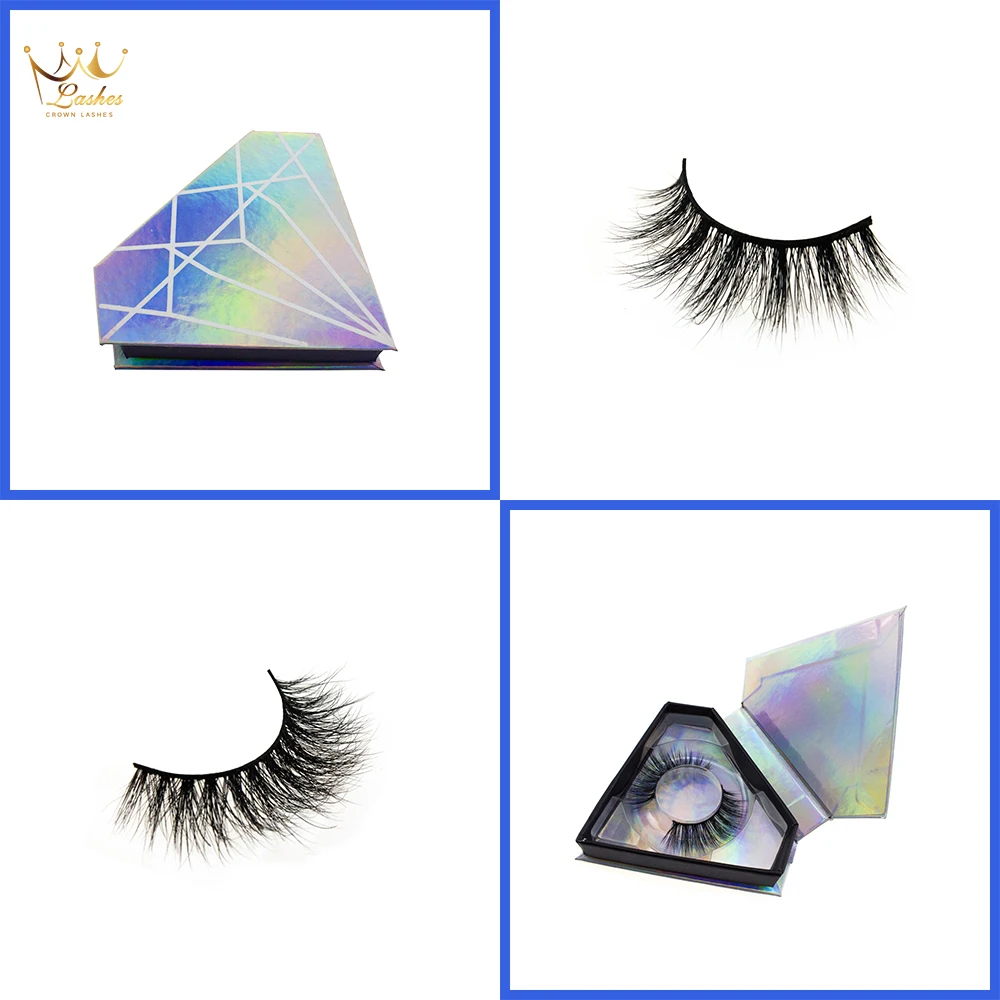 

CROWN LASHES 3d mink eyelashes mink lashes custom packaging lash vendors