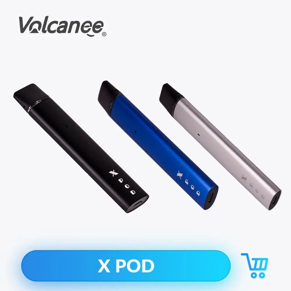 Volcanee X POD Starter kit с 320 мАч батарея ёмкость 1 мл распылитель светодиодный свет Сменные