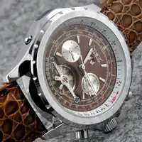 Luxury Brand JARAGAR Men Army Mechanical Watch Luxury Automatic Tourbillon Sport Watches Calendar Date Leather Relogio Masculino