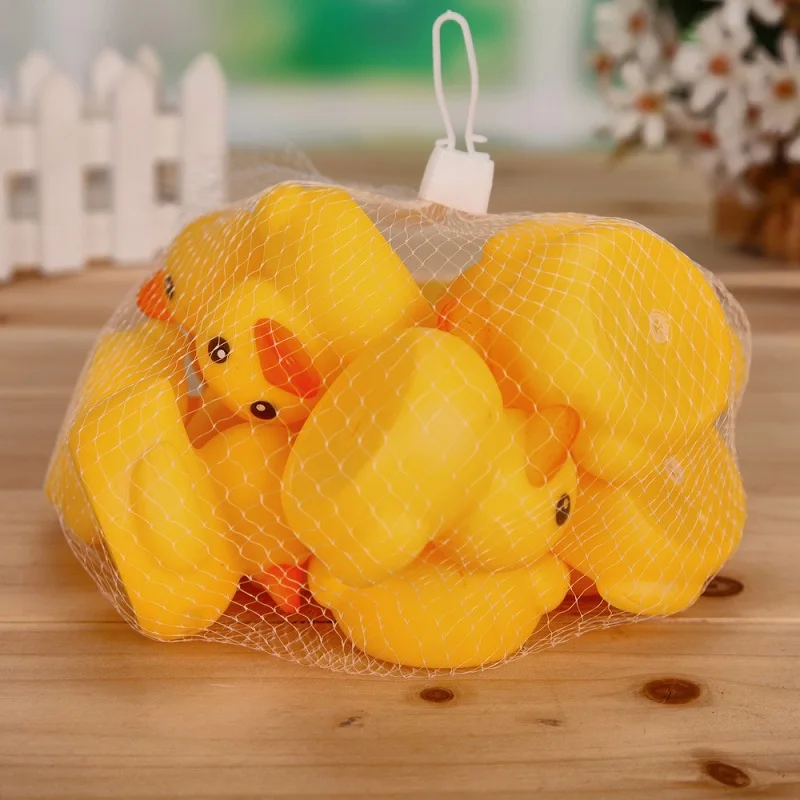 

Hot Rubber Duck Duckie Baby Shower Water Toys For Kids Children Birthday Favors Gift Swimming Squeeze Sound Squeaky Bathing Toy