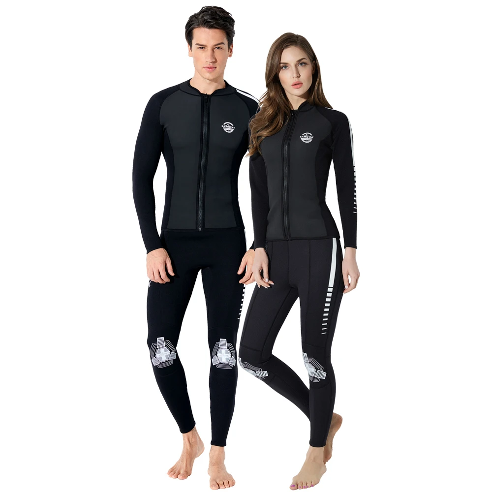 SABOLAY venta al por mayor nuevo traje buceo para mujer cuero ligero masculino 2MM CR neopreno surf snorkel traje de baño cálido QVN1903|Bodis| - AliExpress