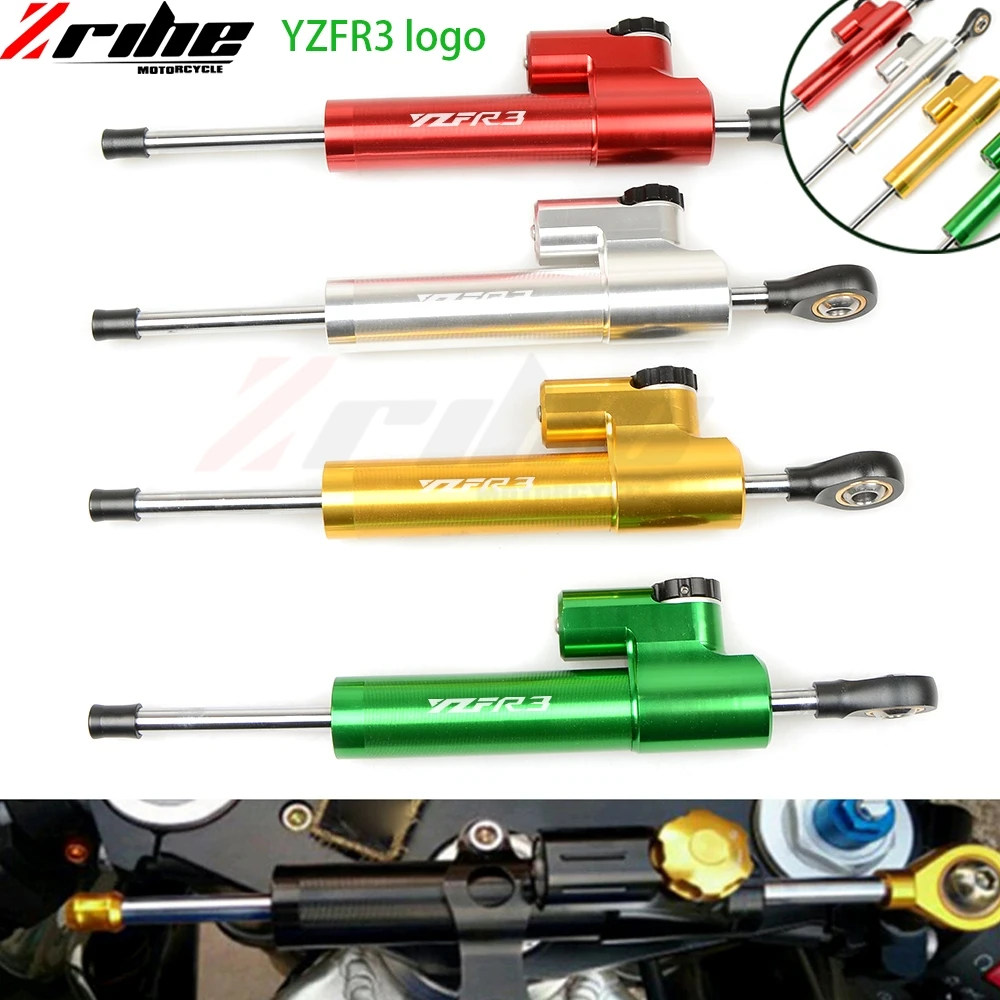 motorcycle Accessories cnc Universal Damper Steering Stabilizer Linear Reversed Safety Control Over for yamaha yzfr6 YZFR3 YZFR1