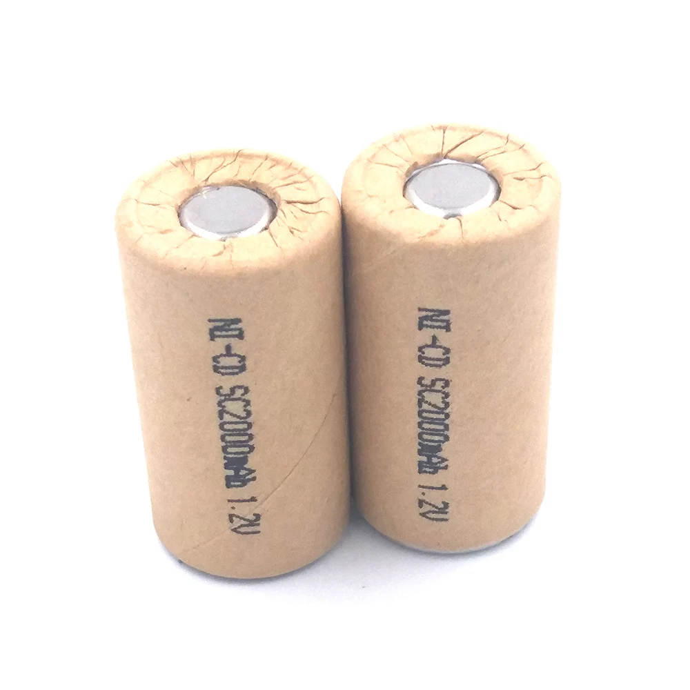

Ni-CD SC2000mAh 12pcs SC2.0Ah Power Cell,rechargeable battery cell,power tool battery cell,discharge rate 10C-15C