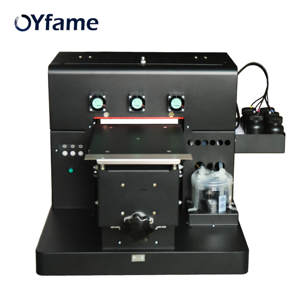 OYfame A4 UV принтер маленький УФ-принтер для чехол для телефона Металл A4 UV чернила планшетный принтер чехол для телефона кожа деревянная печатная машина