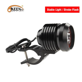 

OKEEN 2x Motorcycle Headlight 3000Lm 60W High Beam Low Beam Flash Stobe Light LED Driving Spot Head Bulb Light Lamp 6000K White