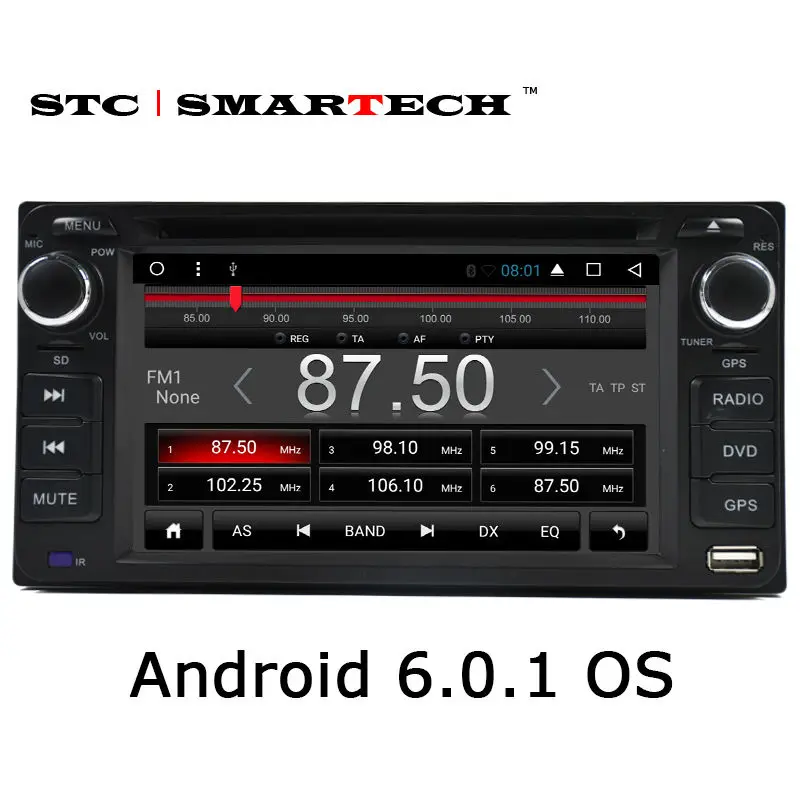 

SMARTECH car stereo radio GPS navigation 2 din Android 6.0.1 car DVD player head unit for TOYOTA Corolla CAMRY RAV4 Previa HILUX