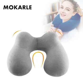 

Velvet Inflation Neck Support Sleeping Cushion Soft and comfortable Brace Support Pillow Cervical Hump Pillow For Travel Relax