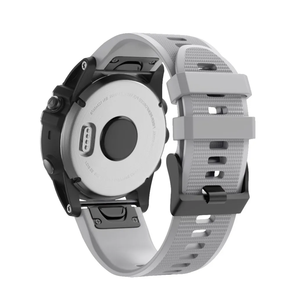 Ремешок силиконовый для наручных часов Garmin Fenix 5X Plus быстросъемный|Ремешки часов| |