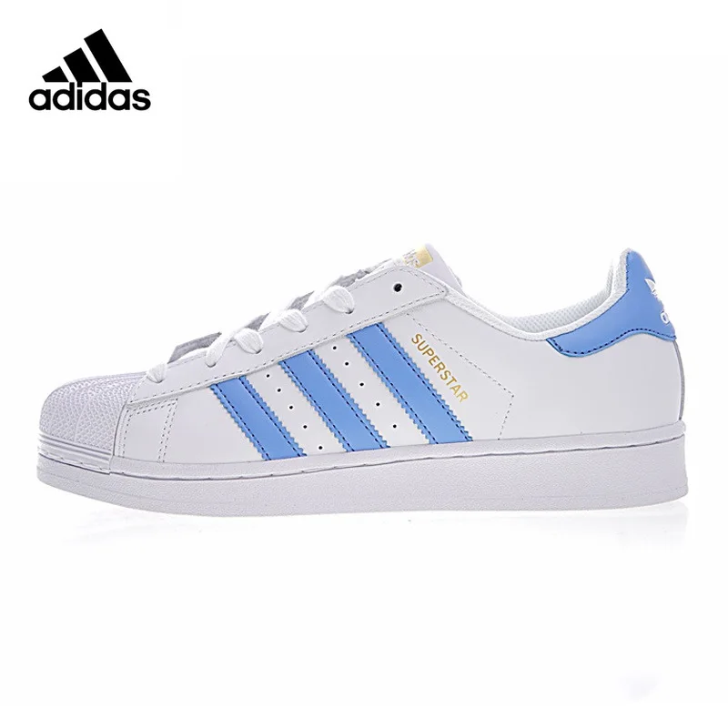 

Adidas Superstar Women's Walking Shoes , Blue/ Black, Wear-resistant Damping Breathable Non-Slip BY3723 BY3922
