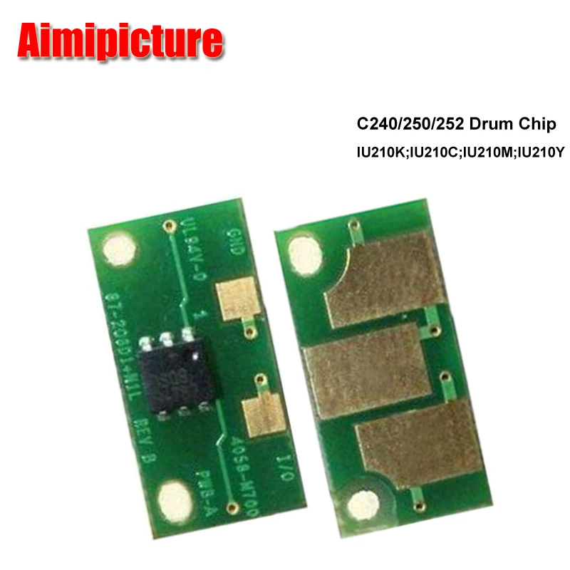 C250 C252 C240 IU210 чип барабана BK C M Y для Konica Minolta Bizhub фотокопировальный аппарат