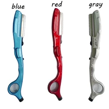 New Gray Ultrasonic Hot Vibrating Razor For Hair Cut Hot Vibrating Razor Hair Extension Tool Hair Trimmers L-538
