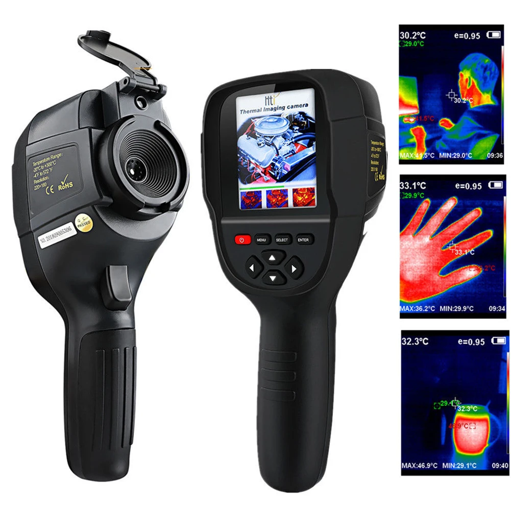 

35200 Pixel Traffic Color Display Thermal Imager Medical 3.2" Screen Temperature Heat Detector Infrared High Resolution Portable