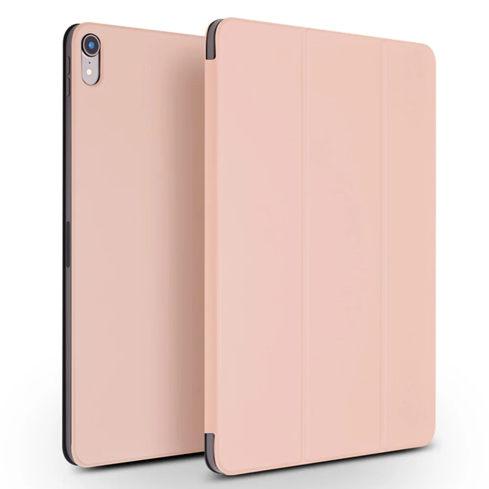 QIALINO ультра тонкий чехол для планшета из натуральной кожи для Apple iPad Pro 12,9 функция пробуждения и сна флип чехол для iPad Pro 11 - Цвет: Pink 12.9