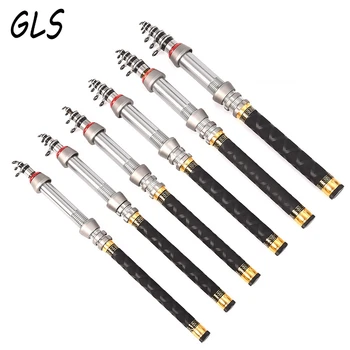 

99% Carbon Fiber Fishing Rod Portable Telescopic Fishing Pole Exclusive Sea Fishing Rod 1.3M 1.5M1.8M 2.4M 2.7M Mini fishing rod