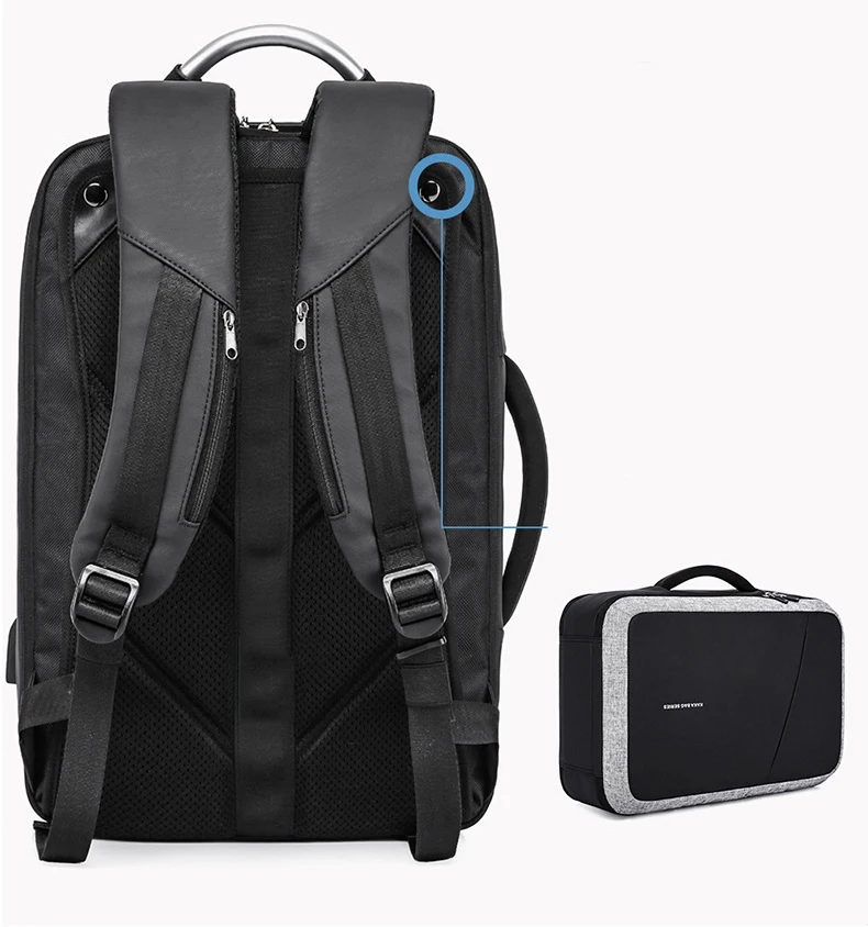 KAKA рюкзак мужской Противоугонный рюкзак мужская школьная сумка зарядка через USB Водонепроницаемый Школьный рюкзак дорожная сумка