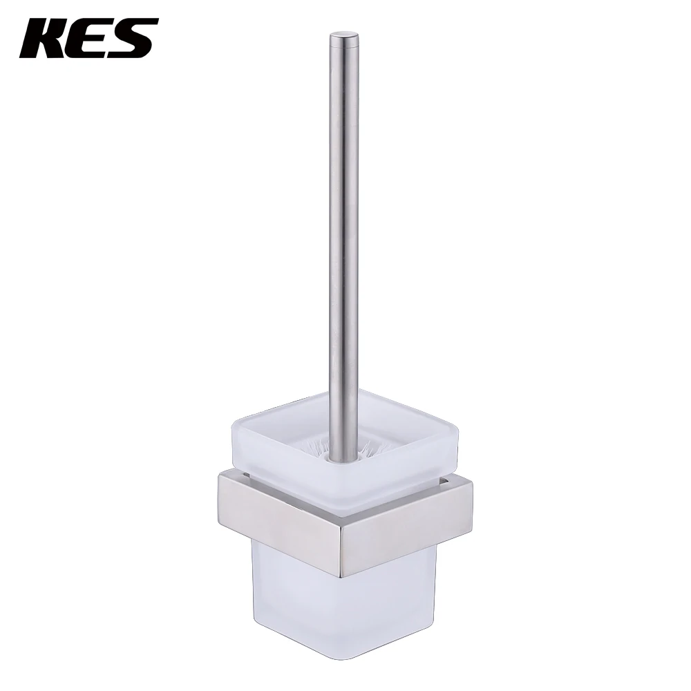 

KES Bathroom Toilet Brush with Holder Wall Mount, SUS304 Stainless Steel Holder Brushed Finish, A23030-2