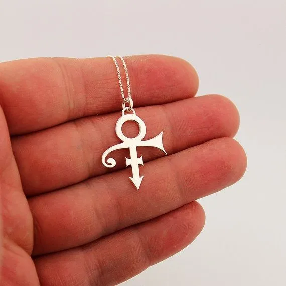 Little Prince Guitar Memorial Love Symbol Necklace Le Petit Prince Rogers Nelson Artist Singer Necklace for Women