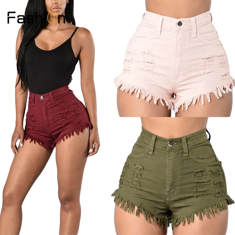 

Women Summer High Waisted Denim Shorts Jeans Women Short 2019 New Femme Push Up Skinny Slim High Waist Denim Shorts Harajuku