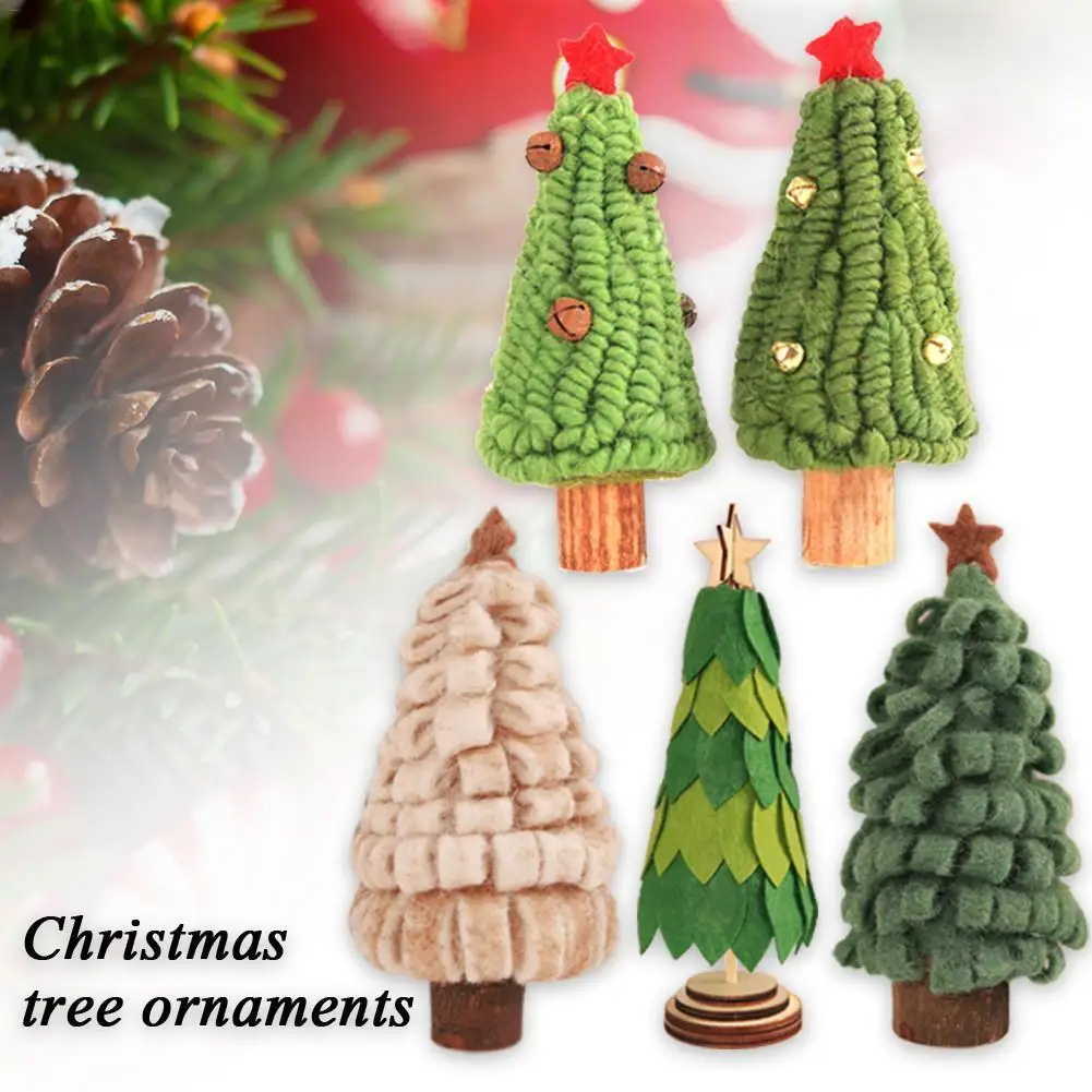 

Christmas Decoration Innovative Wool Felt Bell Christmas Tree Window Decoration Ornaments Dropship Hot Sale