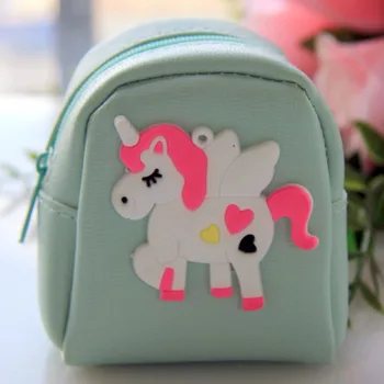 

2019 new unicorn wallet cartoon unicorn My Little Pony children baby girls small coin purse key bag purse gifts