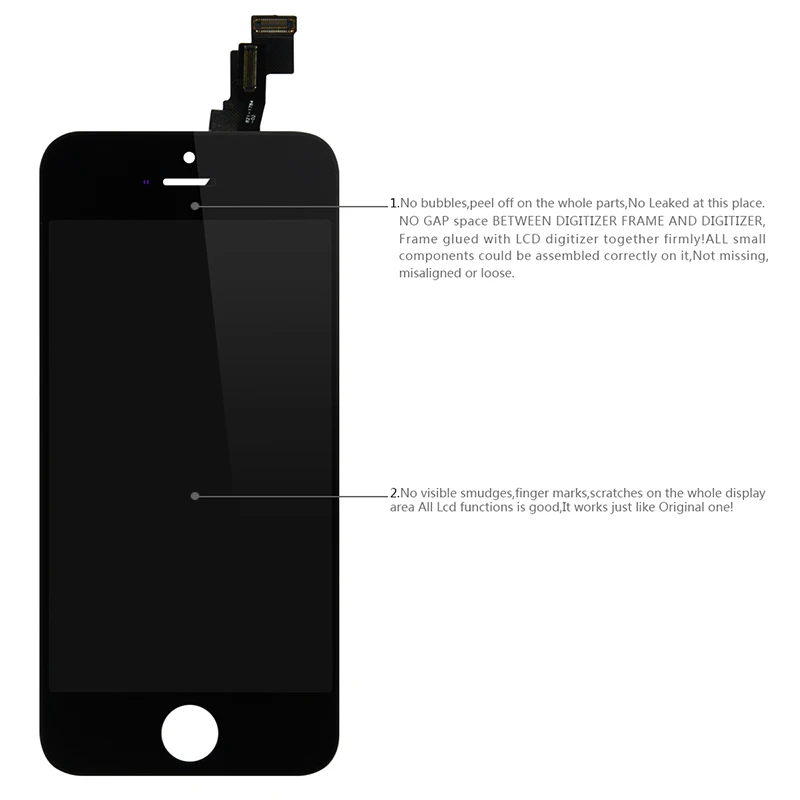 10 шт./лот AAA Качество без битых пикселей ЖК дигитайзер для iPhone 5C ЖК-дисплей с сенсорным экраном Цифровая сборка DHL Быстрая