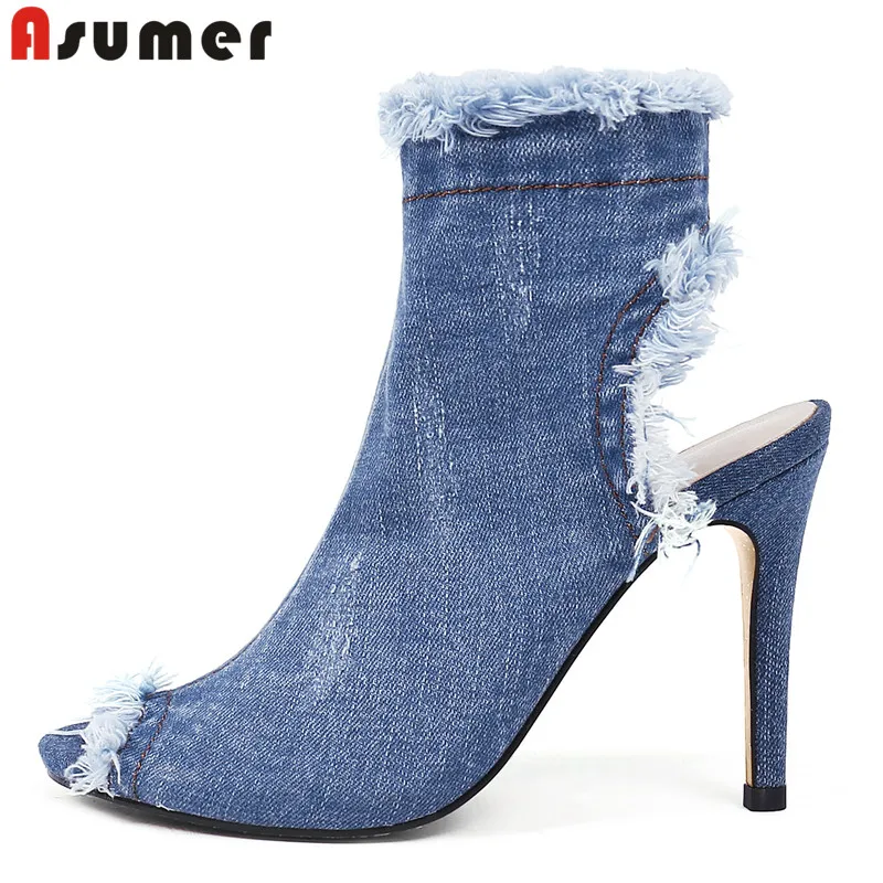 cute denim sandals