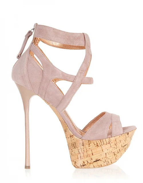 New Style Suede Leather Thin High Heel Sandals High