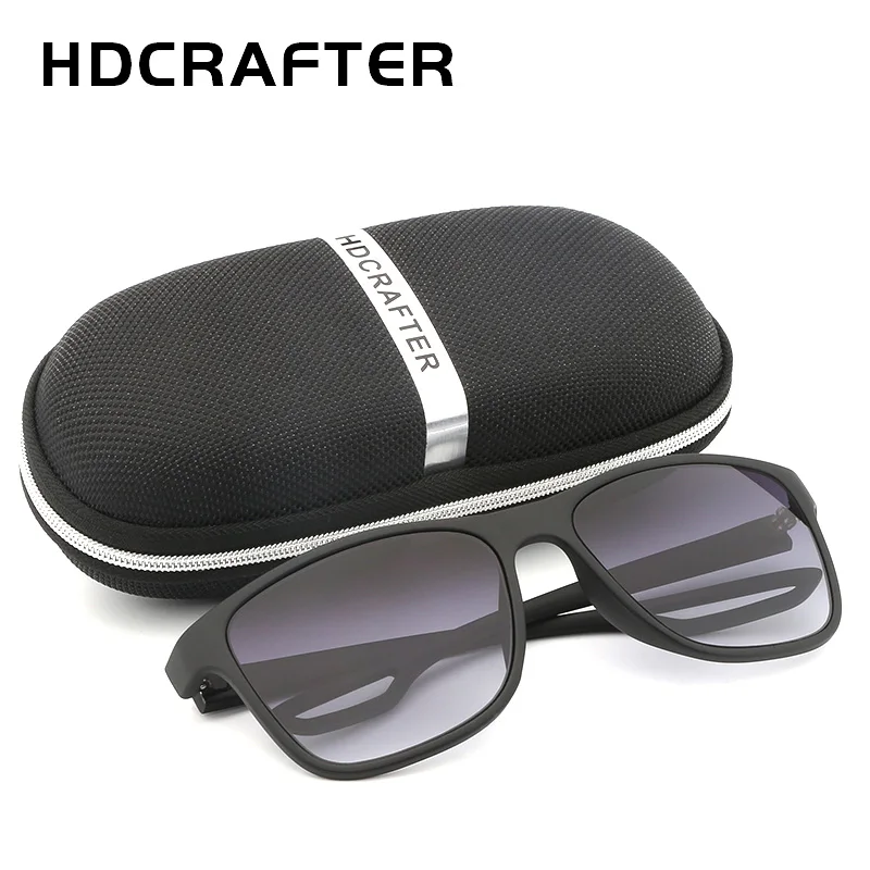 HDCRAFTER Высокое качество Мужские квадратные солнцезащитные очки для вождения градиентные UV400 Len Солнцезащитные очки Мужские Lentes Gafas