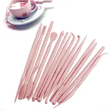 14 шт. DIY конфеты помадка торт инструмент резьбы сахарных цветов торт резьба ручка