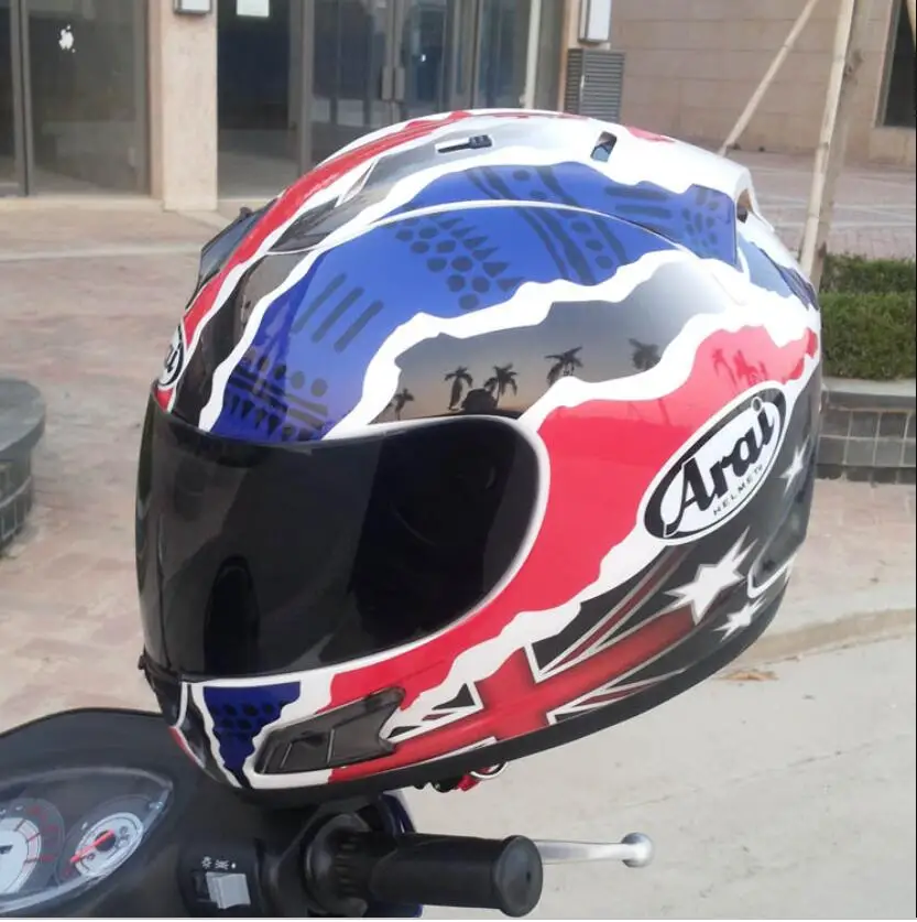 Мотоциклетный шлем полный шлем arai мотоциклетный полный шлем сертификации ECE синий