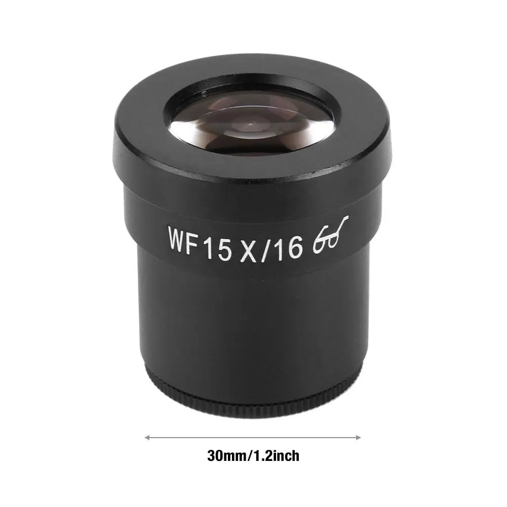 WF15X/16 мм окуляра для стерео микроскоп линзы окуляра высокое качество глаз 30 мм крепление окуляр микроскопа WFY007G черный