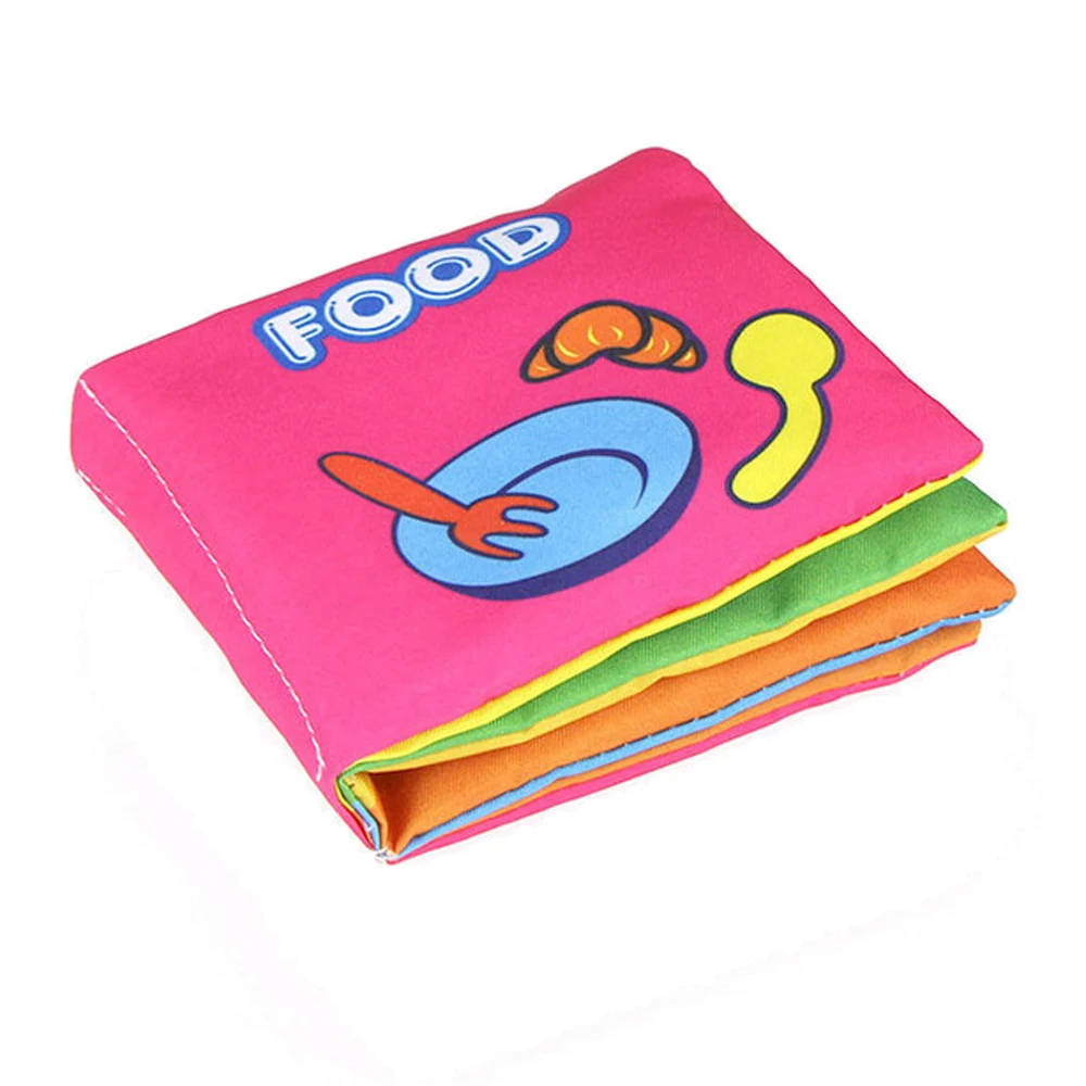 2017 2016 HOT New Soft Cloth Baby Intelligence Development Learn Picture Cognize Book B SEP 09
