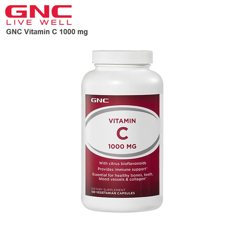 

Vitamin C 1000mg 180 Vegetarian Capsules Free shipping Provides immune support