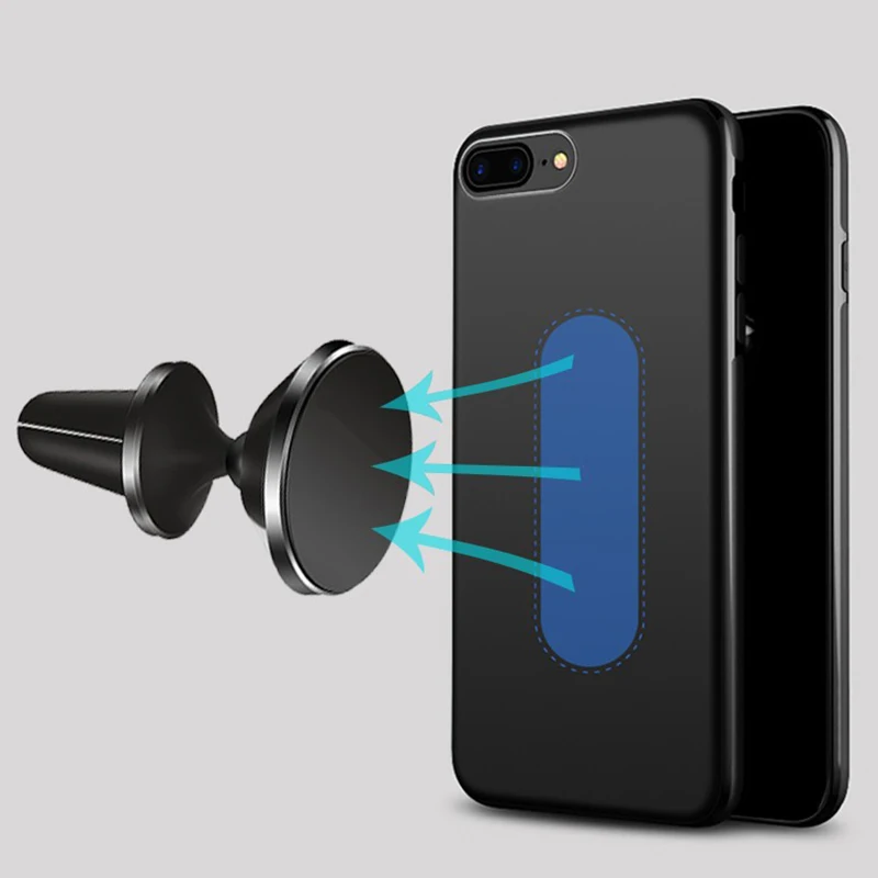 المغناطيسي سيارة الهاتف حقيبة لهاتف أي فون XR X XS ماكس X 8 7 6 6 S زائد غطاء ألواح معدنية رقيقة جدا لينة واضح قذيفة لهواوي P20 لايت