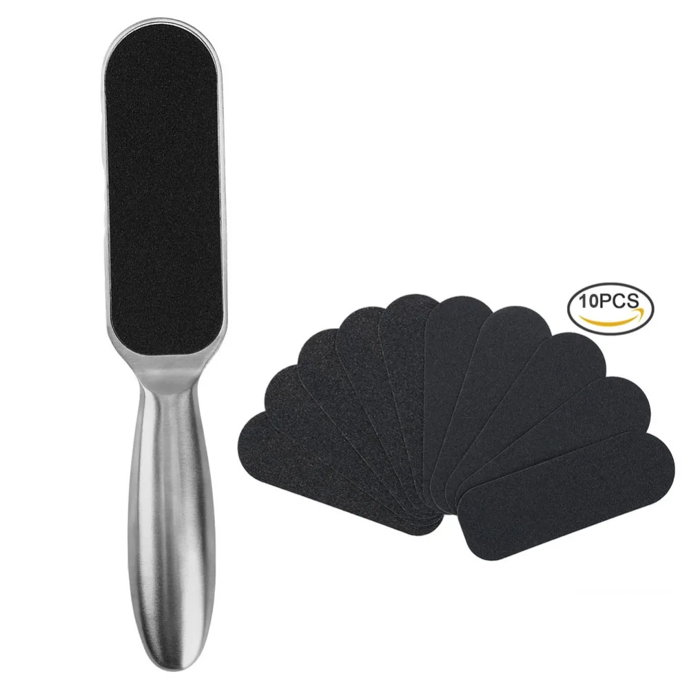 

TOOLTOO Stainless Steel Skin Care Accessories 10 Pcs Foot Rasp Skin Pedicure File Foot Grater Feet Scrub Metal Foot Scrubber