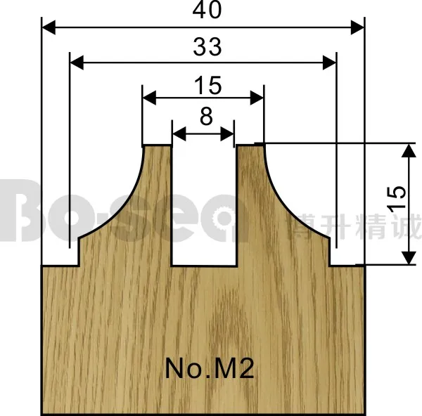 5 шт./компл. дверная рама резак для деревообработки 3 шт.-паз 2pcs-Mortise шпинделя машина резак Бо-море - Длина режущей кромки: M2