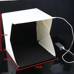 30*30 см Портативный складной студия световой короб свет номер фотографии Studio Складная Софтбоксы с черный/белый backgound