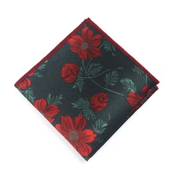 Bridegroom Evening Party Business Tuxedo Suit Polyester Silk Purple Green Red Flower Embroidery Pocket Square Towel Handkerchief Bridegroom Evening Party Business Tuxedo Suit Polyester Silk Purple Green Red Flower Embroidery Pocket Square Towel Handkerchief