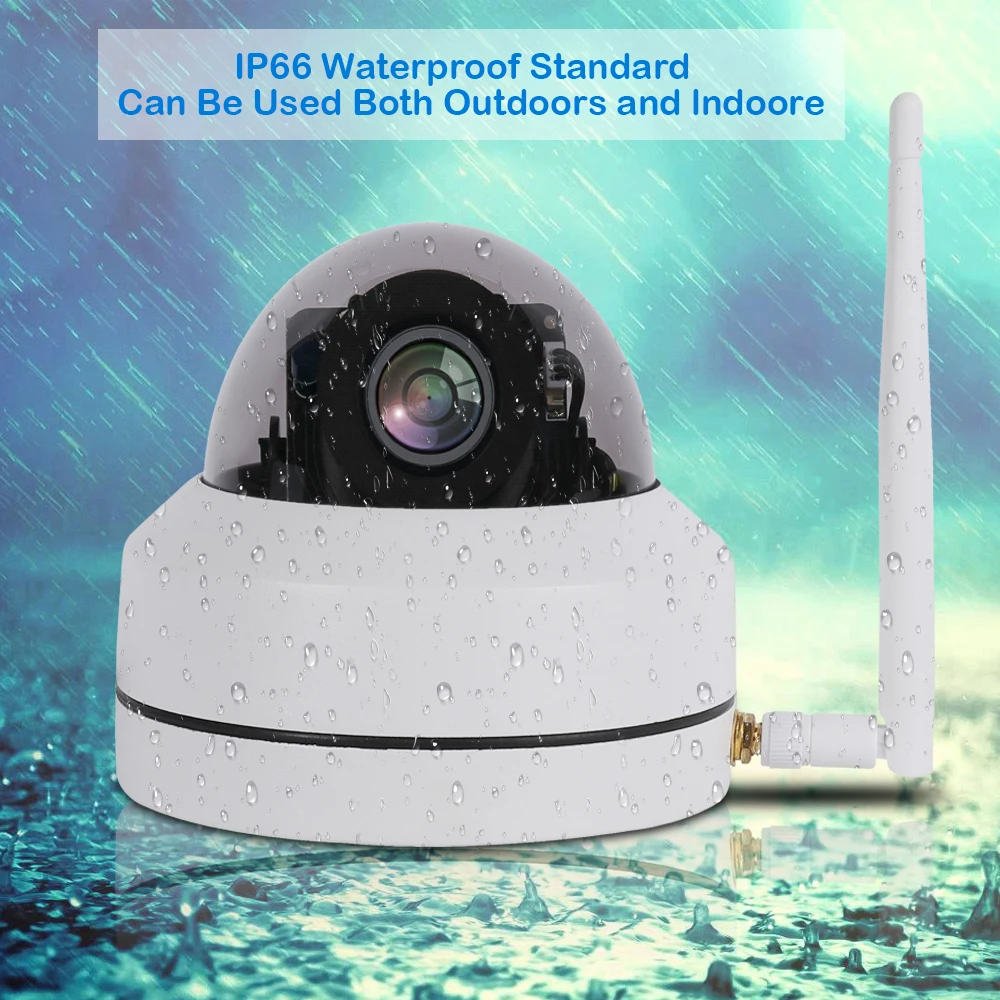 New AHD IP Camera 2MP Wireless WIFI IPZ Camera Night IR 30M Dome Waterproof Security Cameras Onvif TF Card APP CamHi