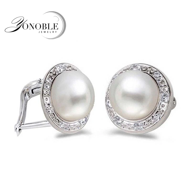Zielstrebig Mode Süßwasser Perlenohrring Für Frauen Weiße Perle Ohrringe 925 Sterling Silber Ohrring Schmuck Trendy Gir Geburtstagsgeschenk Edler Schmuck Ohrringe