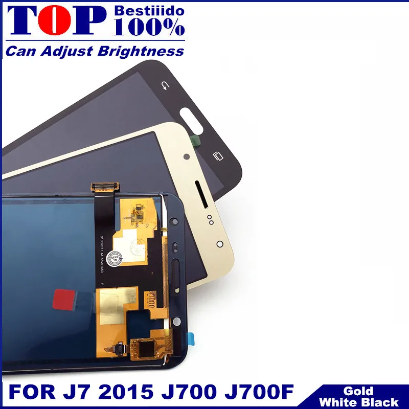 Протестированный ЖК дисплей s Замена для телефонов samsung Galaxy J7 2015 J700 J700F J700H J700M