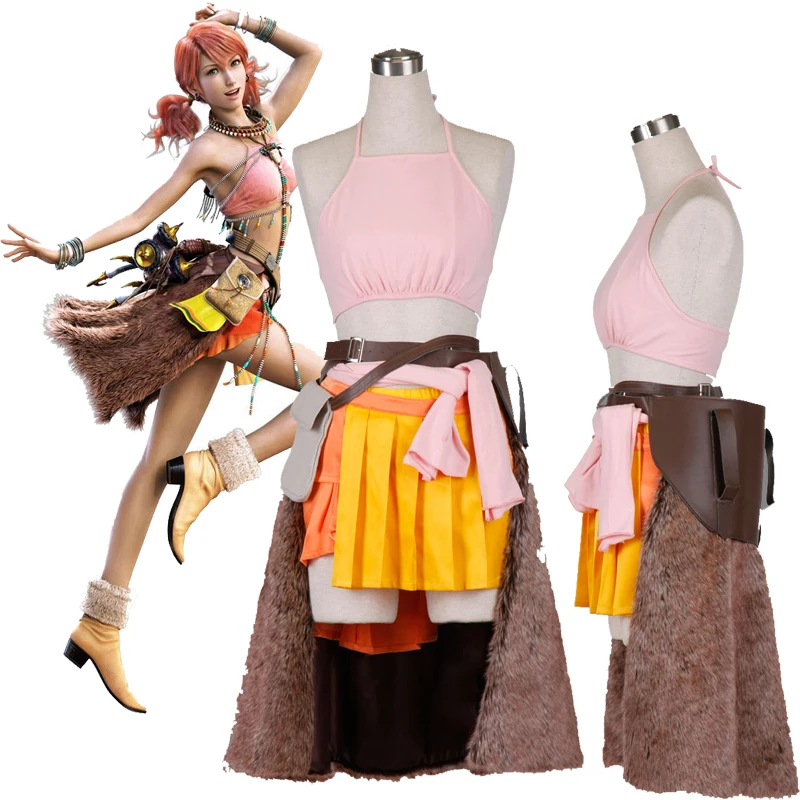 

AS EXCLUSIVE Final Fantasy XIII FF13 Oerba Dia Vanille Cosplay Costume